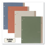 Recycled Plastic Two-pocket Folder, 11" X 8.5", Randomly Assorted