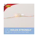 Clear Hooks And Strips, Decorating Clips, Plastic, 0.1 Lb Capacity, 20 Clips And 24 Strips/pack