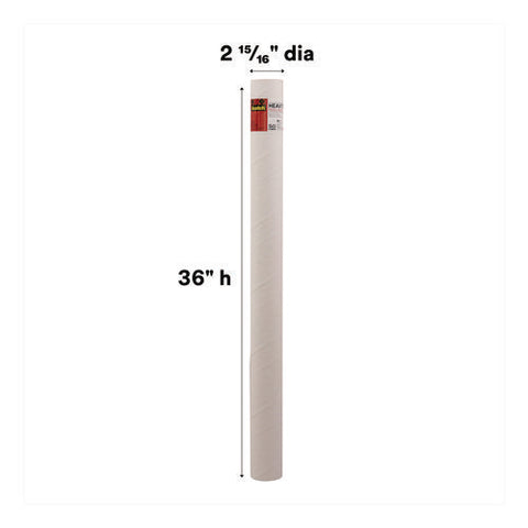 Mailing Tube, 36" Long, 3" Diameter, White