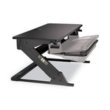 Precision Standing Desk, 35.4" X 22.2" X 6.2" To 20", Black