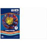 Tru-ray Construction Paper, 76 Lb Text Weight, 12 X 18, White, 50/pack, 25 Packs/carton