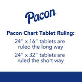 Chart Tablets, Presentation Format (1" Rule), 24 X 32, White, 25 Sheets, 12/carton