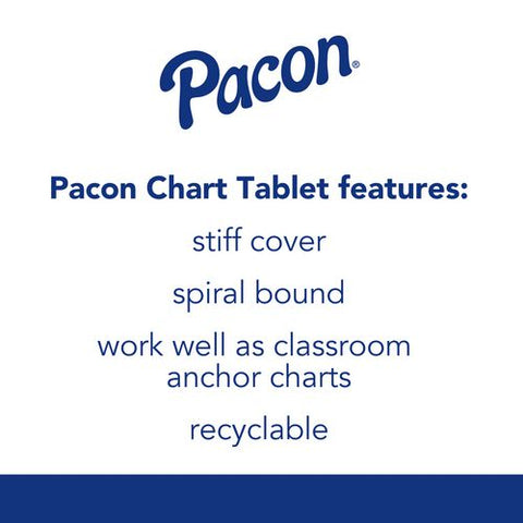 Chart Tablets, Presentation Format (1" Rule), 24 X 32, White, 25 Sheets, 12/carton