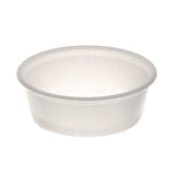 Plastic Portion Cup, 1.5 Oz, Translucent, 125/sleeve, 20 Sleeves/carton