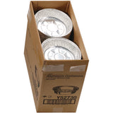 Aluminum Take-out Container, 24 Oz, 7" Diameter X 1.53"h, Silver, 250/carton