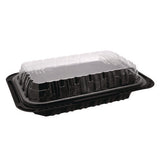 Clearview Mealmaster Chicken Barn, 13.3 X 8.4 X 4, Black/clear, 105/carton