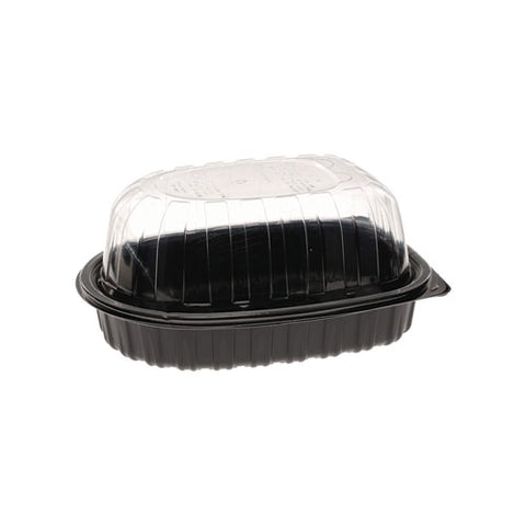 Mealmaster Chicken Roaster Base/lid, 10 X 7.5 X 4, Black/clear Plastic, 110/carton