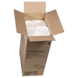 Conventional Foam Hinged Lid Container, Very Shallow, 9 X 6.5 X 1, White, 150/carton