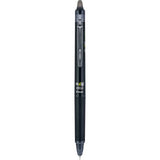 Frixion Synergy Clicker Erasable Gel Pen, Retractable, Extra-fine 0.5 Mm, Black Ink, Black/smoke Barrel, Dozen