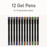 Pentonic Gel Stick Pen Set, (4) 0.6mm Fine Tip, (6) 0.7mm Fine Tip, (2) 1 Mm Medium Tip, Assorted Ink/barrel Colors, 12/pack