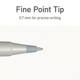 Pentonic Frost Pen, Stick, Fine 0.7 Mm, Black Ink, Pale Gray Barrel, 10/pack