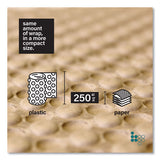 Bubble Paper, 12" X 250 Ft, Perforated Every 12", Kraft, 250 Sheets/carton