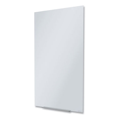 Invisamount Vertical Magnetic Glass Dry-erase Boards, 28 X 50, White Surface