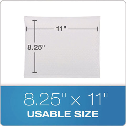 Poly Bubble Mailers, #2, Barrier Bubble Cushion, Redi-seal Adhesive Closure, 8.25 X 11, White, 25/pack