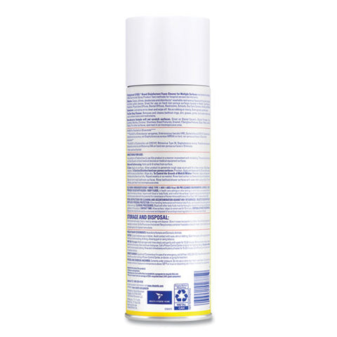 Disinfectant Foam Cleaner, 24 Oz Aerosol Spray, 12/carton