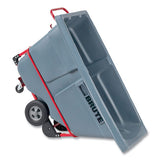 Brute Duratilt Frame Tilt Truck, Standard Duty, 0.5 Cu Yd, 850 Lb Capacity, Rotomolded Resin/leakproof Polyethylene, Gray