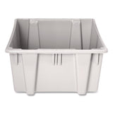 Palletote Box, 1.6 Cu Ft, 15.5" X 19.5" X 13", Gray