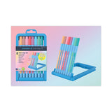 Slider Edge Xb Pastel Ballpoint Pens With Convertible Case/stand, Stick, Extra-bold 1.4mm, Assorted Ink/barrel Colors, 8/set