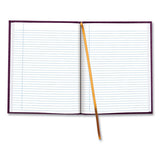 Executive Notebook With Ribbon Bookmark,1 Subject, Medium/college Rule, Grape Cover, (75) 10.75 X 8.5 Sheets