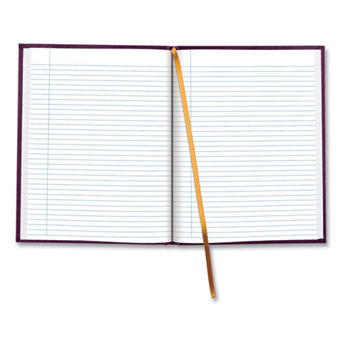 Executive Notebook With Ribbon Bookmark,1 Subject, Medium/college Rule, Grape Cover, (75) 10.75 X 8.5 Sheets