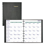 Plan And Link Monthly Planner, 9.25" X 7.25", Black Cover, 16-months: Sept 2024 To Dec 2025