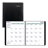 Plan And Link Monthly Planner, 11" X 9.06", Black Cover, 16-months: Sept 2024 To Dec 2025