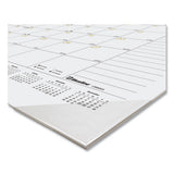 Gold Collection Monthly Desk Pad Calendar, 22 X 17, White Sheets, Black Headband, Clear Corners, 12-month (jan To Dec): 2024