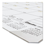 Gold Collection Monthly Desk Pad Calendar, 22 X 17, White Sheets, Black Headband, Clear Corners, 12-month (jan To Dec): 2024