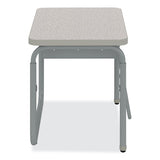 Alphabetter 2.0 Height-adjustable Student Desk With Pendulum Bar, 27.75" X 19.75" X 22" To 30", Pebble Gray