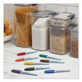 Vis-a-vis Wet Erase Marker, Fine Bullet Tip, Assorted, Dozen