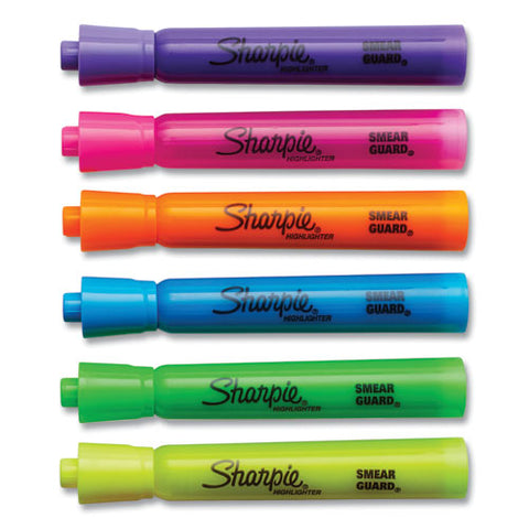 Tank Style Highlighters, Assorted Ink Colors, Chisel Tip, Assorted Barrel Colors, 36/pack