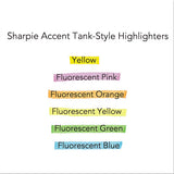 Tank Style Highlighters, Orange Ink, Chisel Tip, Orange Barrel, Dozen