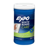 Dry-erase Board-cleaning Wet Wipes, 6 X 9, 50/container, 6/carton