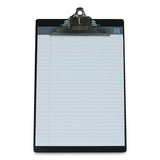 Aluminum Clipboard, 1" Clip Capacity, Holds 8.5 X 11 Sheets, Black