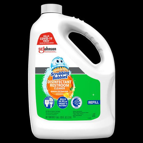 Disinfectant Restroom Cleaner, Fresh Scent, 1 Gal Bottle, 4/carton