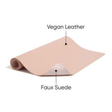 Vegan Leather Desk Pads, 36 X 17, Light Pink