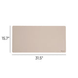 Vegan Leather Desk Pads, 31.5 X 15.7, Sandstone