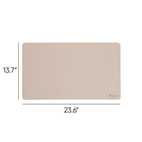 Vegan Leather Desk Pads, 23.6 X 13.7, Sandstone