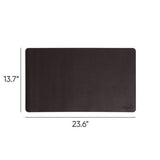 Vegan Leather Desk Pads, 23.6 X 13.7, Charcoal