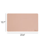 Vegan Leather Desk Pads, 23.6 X 13.7, Light Pink