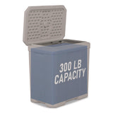 Salt Box, 28 Gal, 23.75 X 15.75 X 23.75. Dove Gray