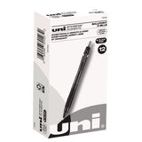 Jetstream Elements Hybrid Gel Pen, Retractable, Medium 1 Mm, Black Ink, Black Barrel, Dozen