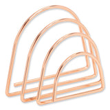 Letter-size Desktop Fashion Filing Set, Rose Gold, (1) Rack, (3) Hanging Folders, (3) File Folders, (2) Trays,(1) Mail Sorter