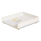 Juliet Paper Tray, 1 Section, Holds 11" X 8.5" Files, 10 X 12.25 X 2.5, White