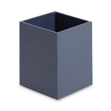 Four-piece Desk Organization Kit, Magazine Holder-paper Tray-pencil Cup-storage Bin, Navy