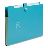 U Eco Six-pocket Expandable Folder, 4.5" Expansion, 6 Sections, Snap Button Closure, 1/6-cut Tabs, Letter Size, 3/pack