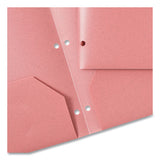 U Eco Poly Two-pocket Folders, Three-hole Punched, Poly/wheat Straw, 11 X 8.5, Assorted,12/pack