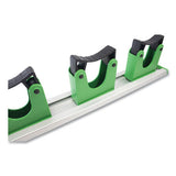 Hang Up Cleaning Tool Holder, 28 X 3.15 X 2.17, Silver-green