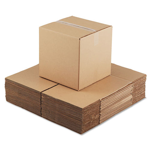 Cubed Fixed-depth Corrugated Shipping Boxes, Regular Slotted Container (rsc), 14" X 14" X 14", Brown Kraft, 25/bundle