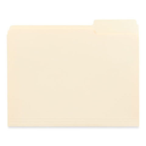 Top Tab File Folders, 1/3-cut Tabs: Assorted, Letter Size, 0.75" Expansion, Manila, 250/box